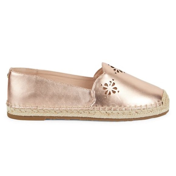 *2x HP* NIB! Kate Spade Gold Slip-On Espadrilles - Picture 13 of 14
